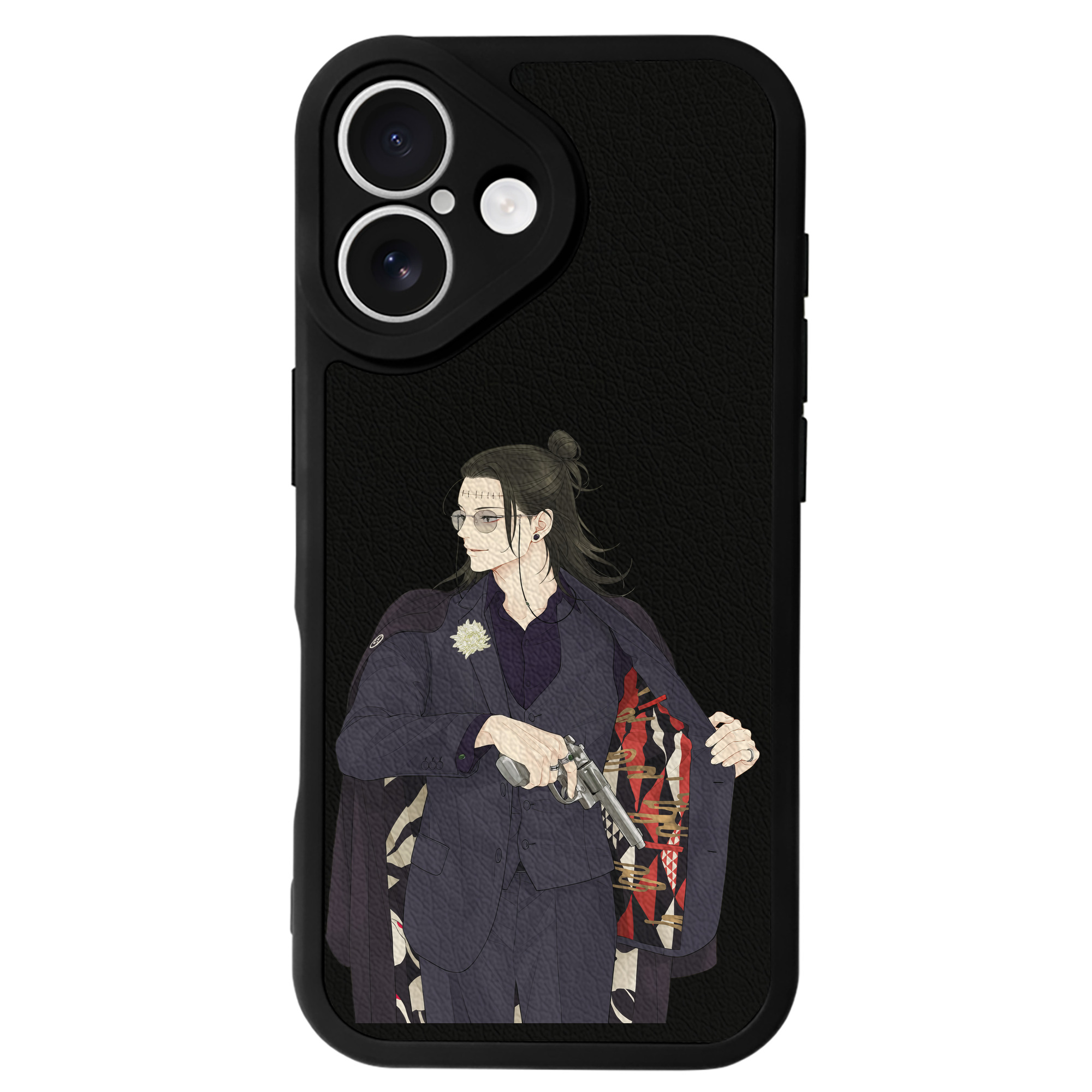 （画像用） 呪術廻戦 Jujutsu Kaisen 【iPhone 16シリーズ対応】シリコンスマホケース（レザー調） 材質：シリコン